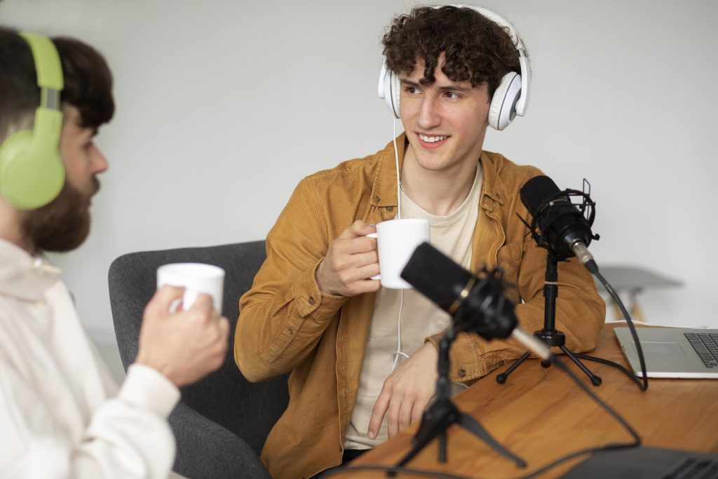 Upload podcast to YouTube